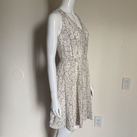 Rebecca Taylor Cream Silk Mini Dress - Picture 5 of 11